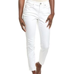 Tommy Bahama Ella White Twill High-Rise Ankle Jean